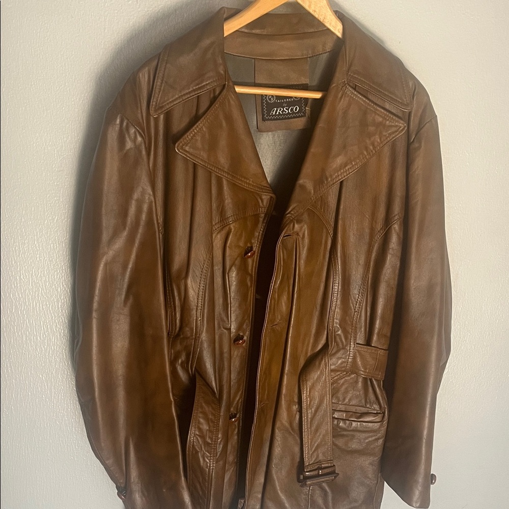 Men's Brown Leather Jacket